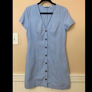 & Other Stories size 6 light blue dress mini dress
